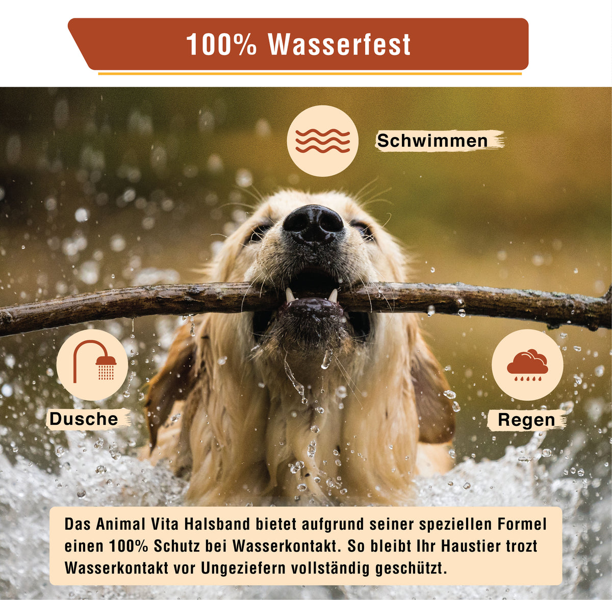 Animal Vita® Zeckenhalsband für Hunde