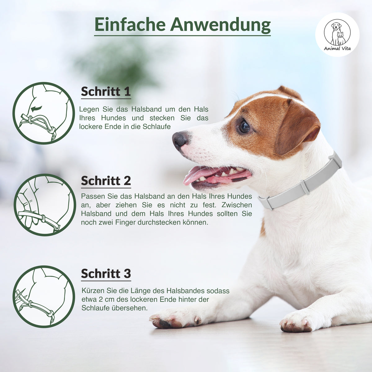 Animal Vita® Premium Zeckenhalsband für Hunde