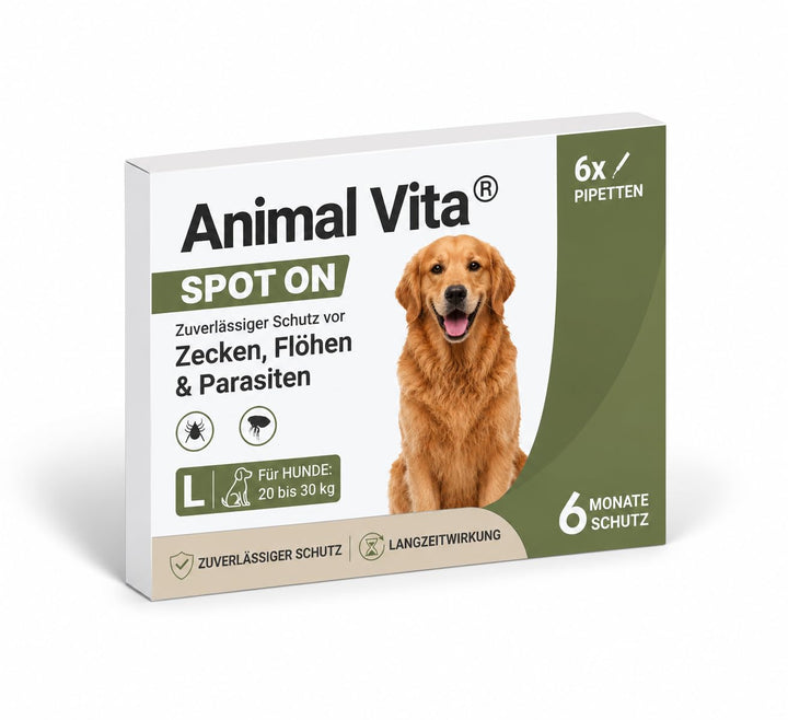 Animal Vita® Spot On Zeckenschutz [6 Monate Schutz]