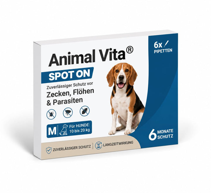 Animal Vita® Spot On Zeckenschutz [6 Monate Schutz]