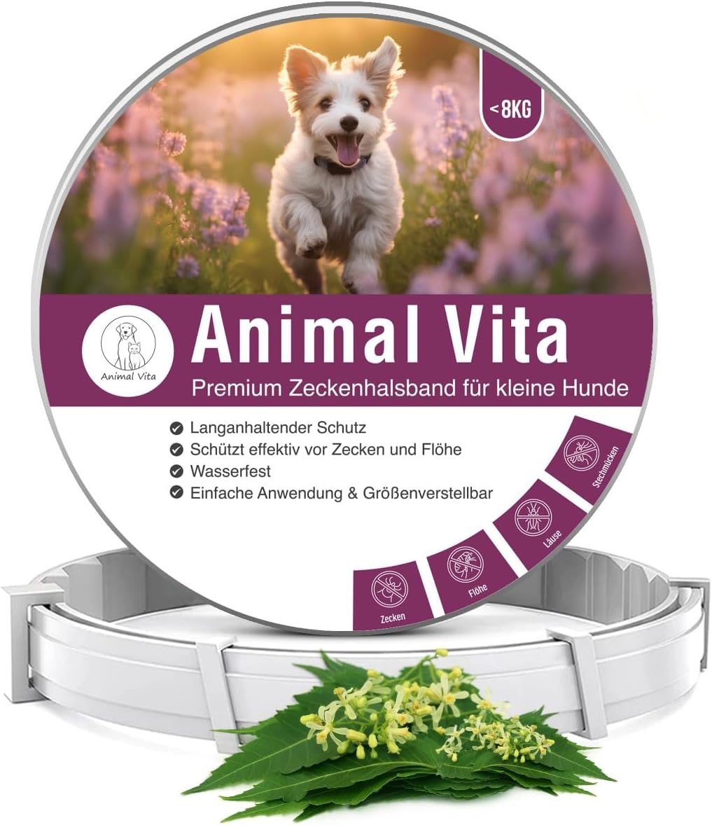 Animal Vita® Premium Zeckenhalsband für kleine Hunde