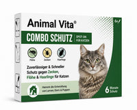 Animal Vita® Combo Spot On natürlicher Zeckenschutz für Katzen [6 Monate Schutz]
