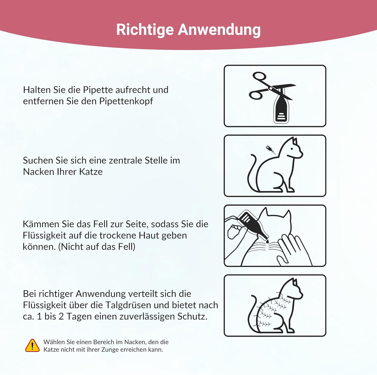 Animal Vita® Spot On Zeckenschutz für Katzen [zuverlässiger Zeckenschutz]