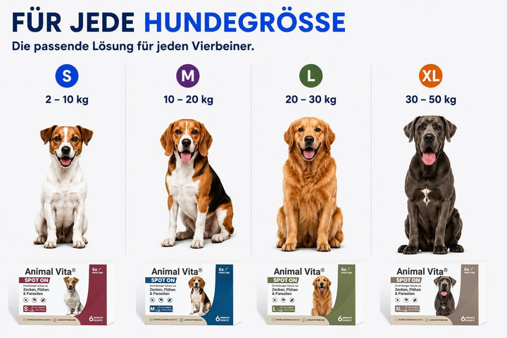 Animal Vita® Spot On Zeckenschutz [6 Monate Schutz]