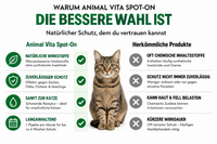 Animal Vita® Combo Spot On natürlicher Zeckenschutz für Katzen [6 Monate Schutz]
