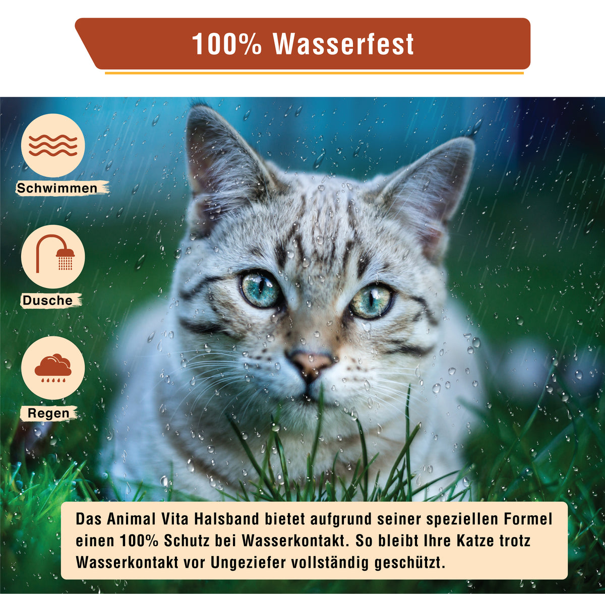 Animal Vita® Zeckenhalsband für Katzen