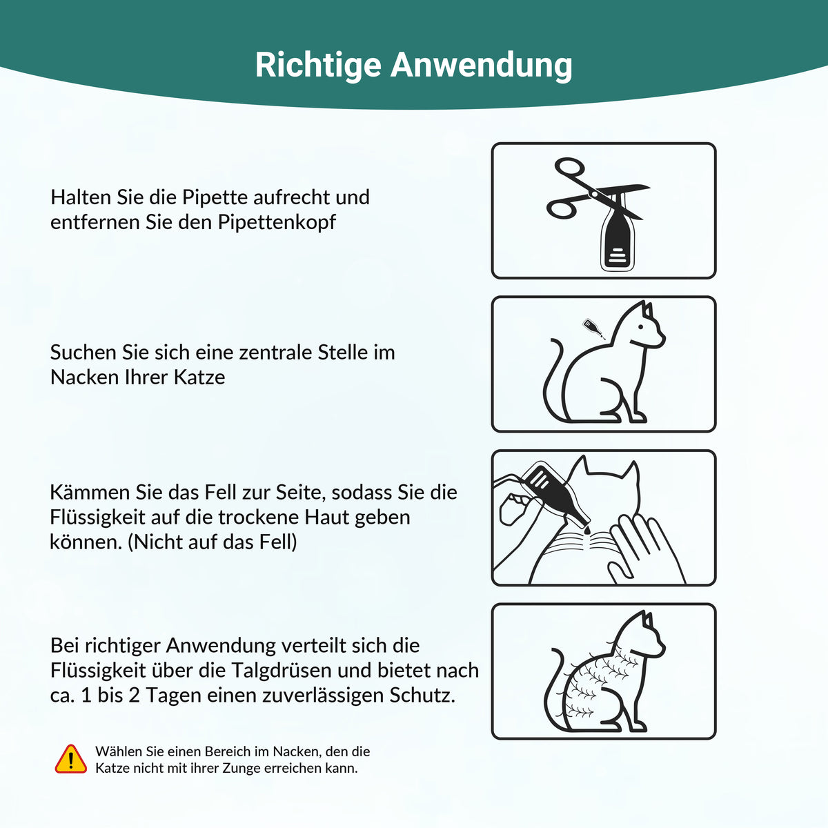 Spot On Zeckenschutz für Katzen