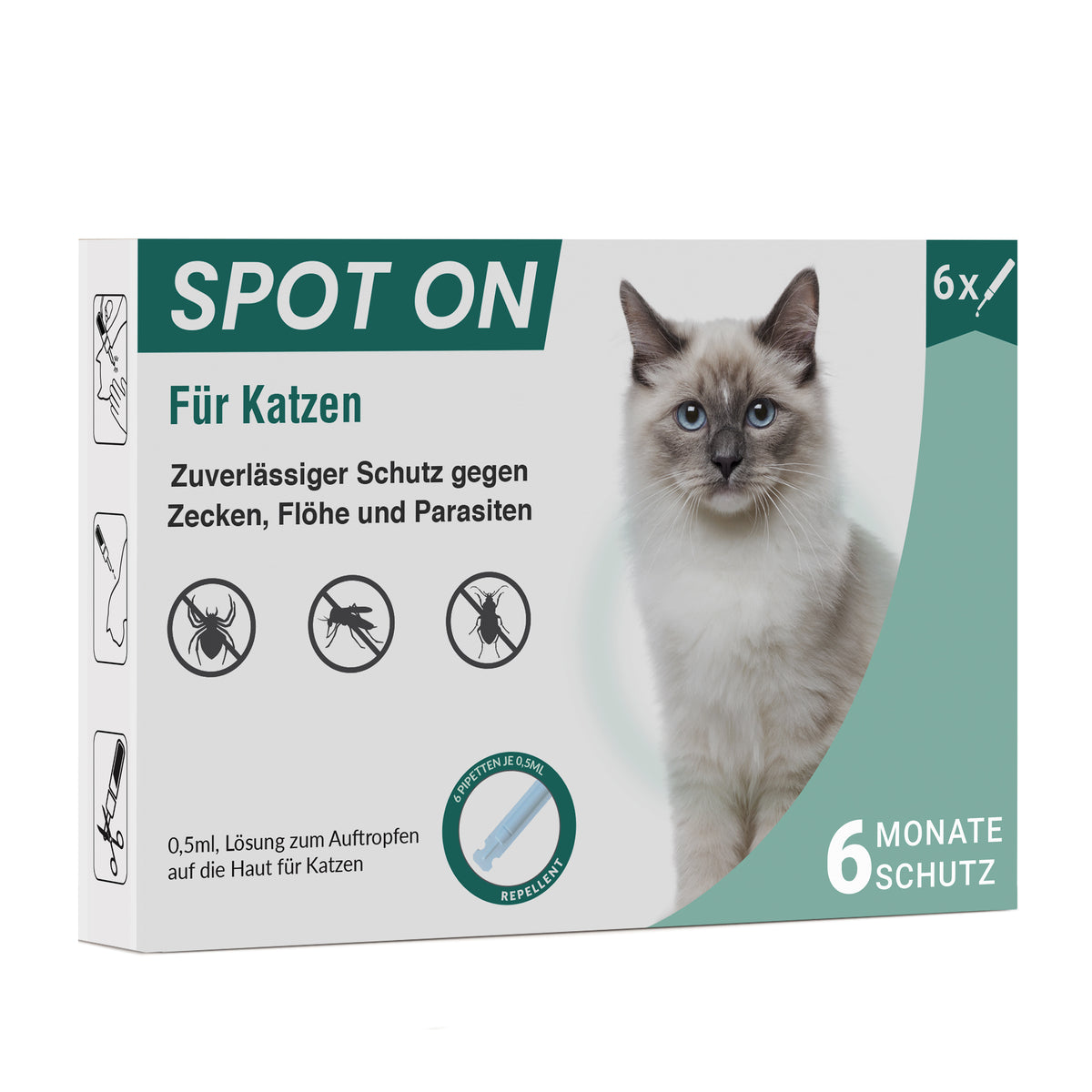 Spot On Zeckenschutz für Katzen
